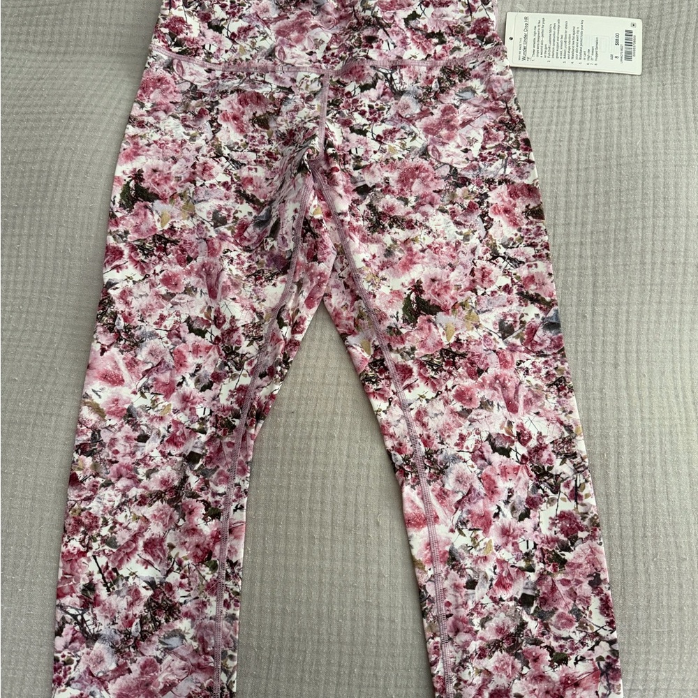 Lululemon Floral Pink Leggings